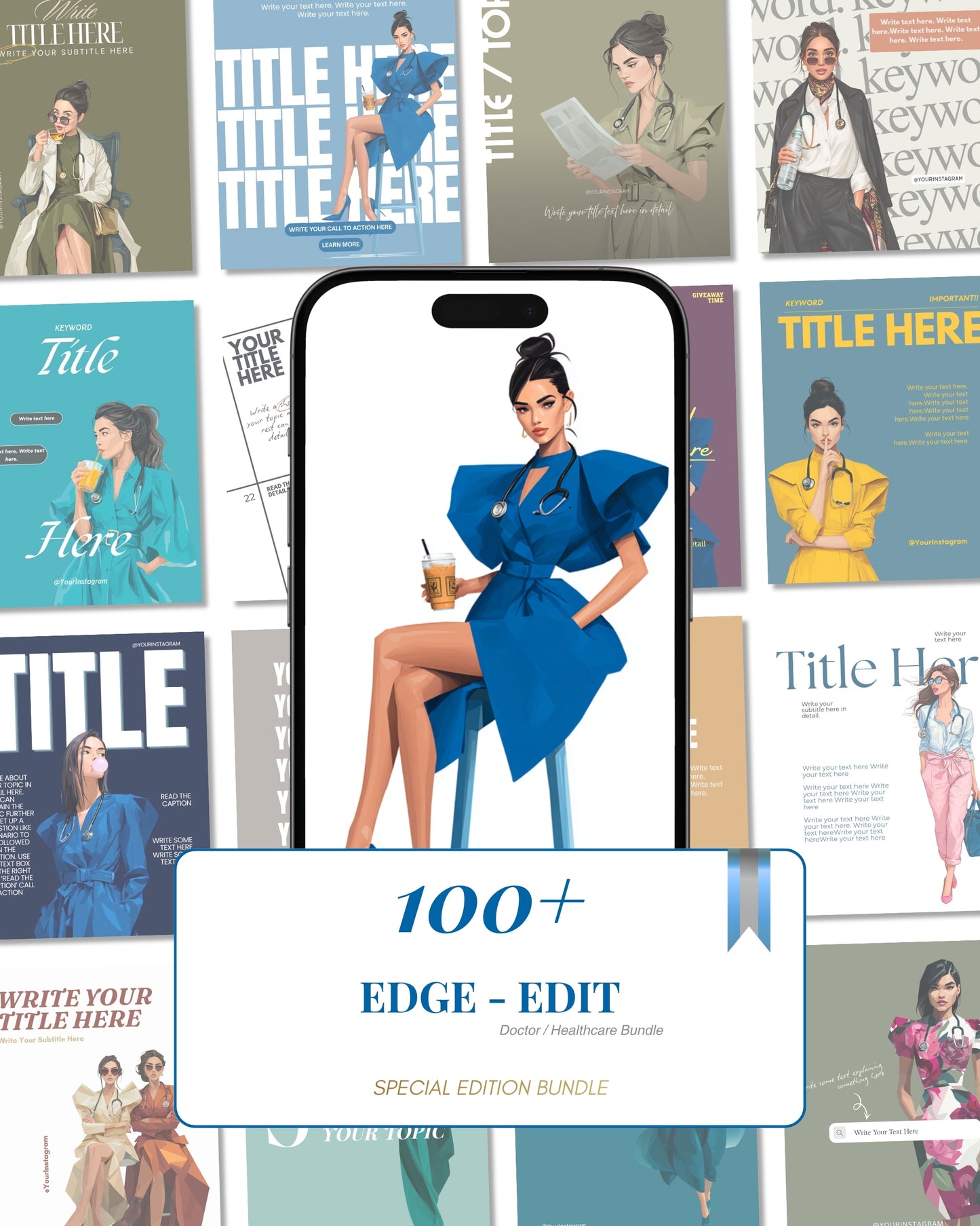 Edge Edit | Content Bundle for Female Healthcare Creators