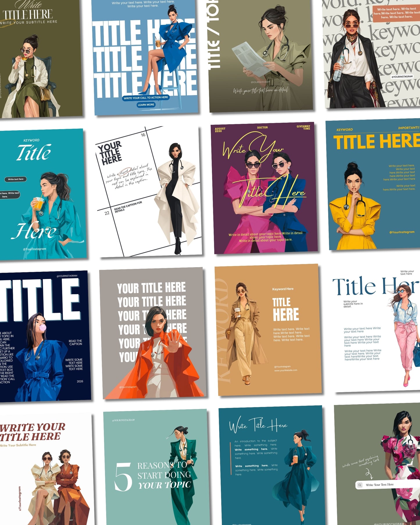 Edge Edit | Content Bundle for Female Healthcare Creators