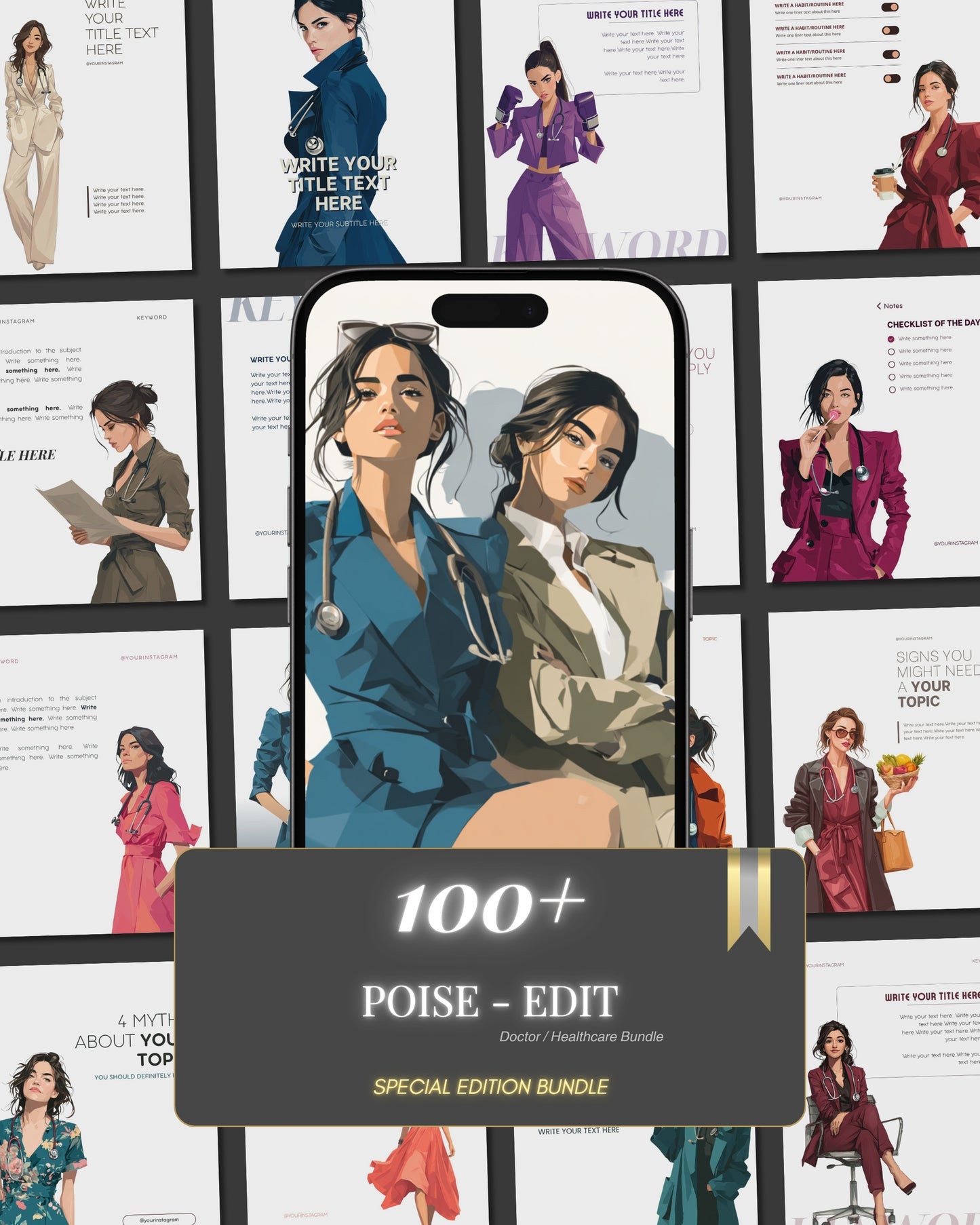 Poise Edit | Content Bundle for Female Healthcare Creators